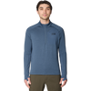 Mountain Hardwear Men's Up First Tech Fleece 1/4 Zip in Astral Blue