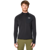 Mountain Hardwear Men's Up First Tech Fleece 1/4 Zip in Black