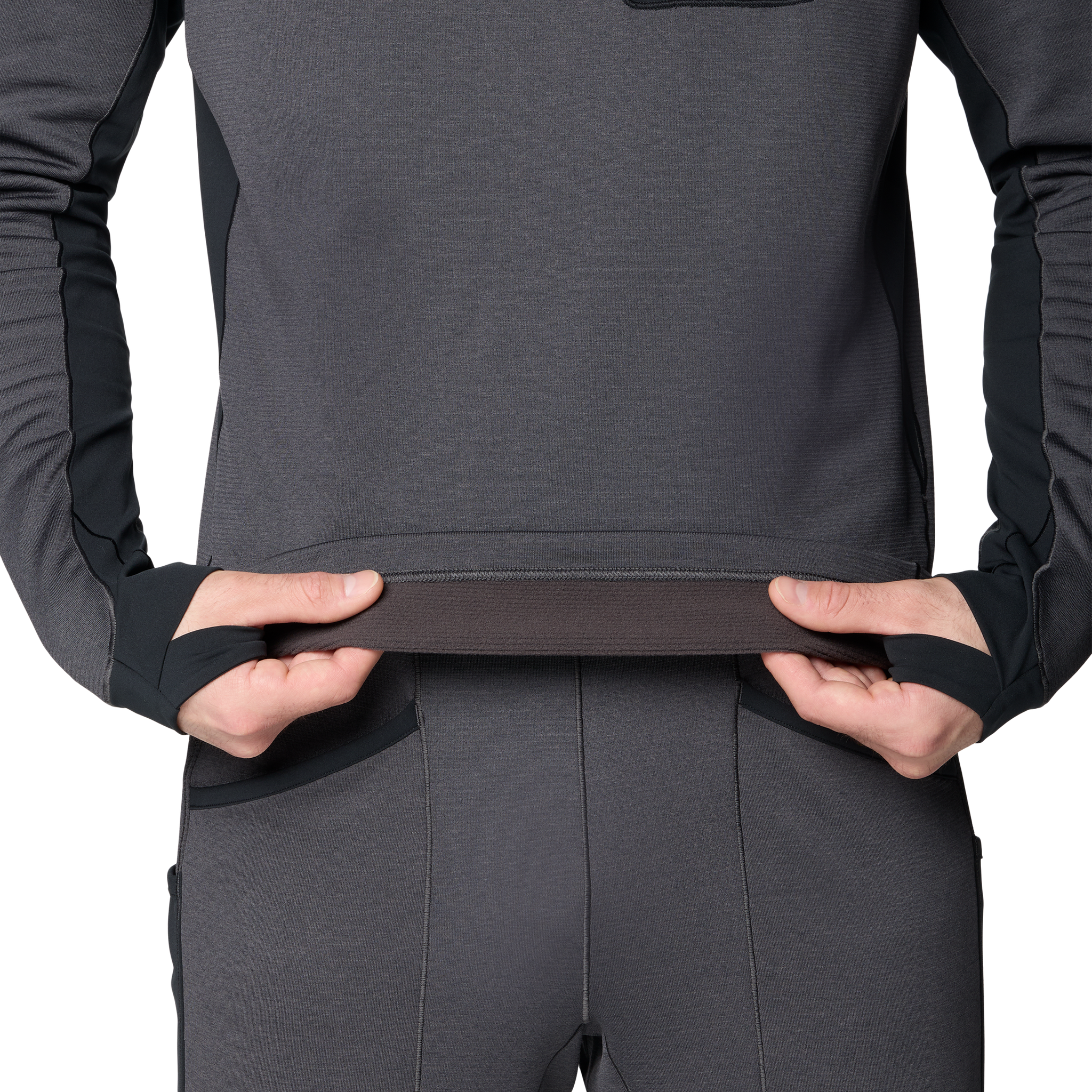 Mountain Hardwear Men's Up First Tech Fleece Hoody hem