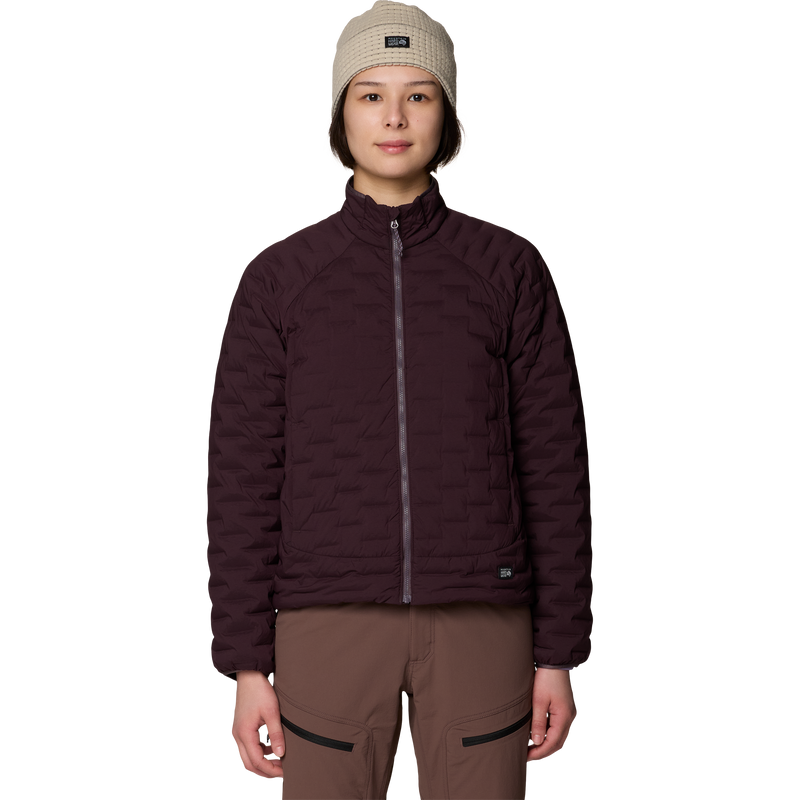Mountain Hardwear Women's Stretchdown Light Jacket in Deep Mulberry