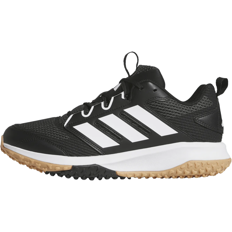Adidas Youth Adizero DGT Turf in Core Black Cloud White left facing