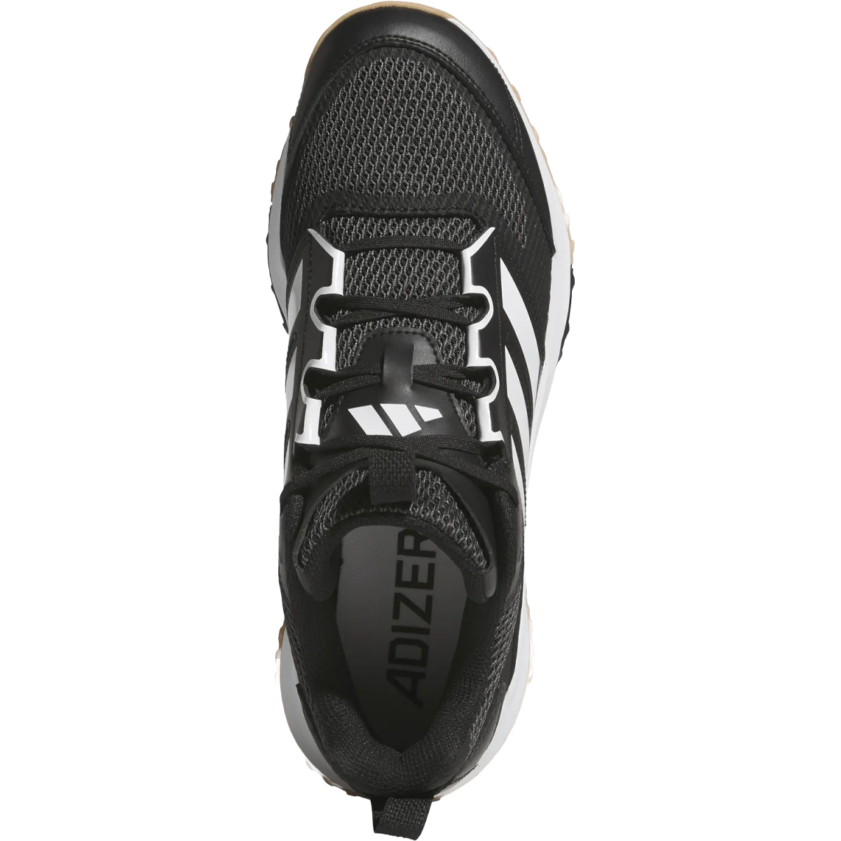 Adidas Youth Adizero DGT Turf in Core Black Cloud White top view