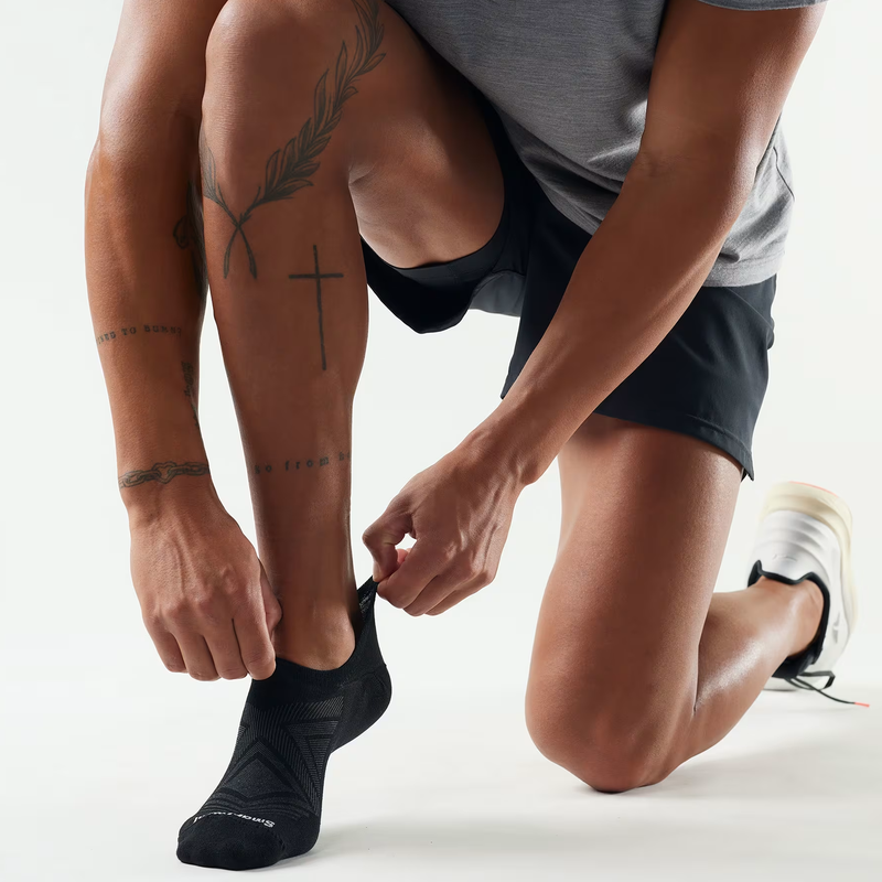 Run Zero Cushion No Show Socks, Smartwool Run Zero Cushion No Show Socks on feet