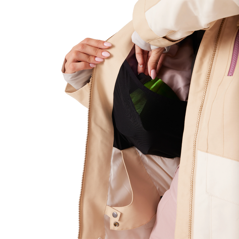 Women's Incline Parka Block Jacket, Roxy Women's Incline Parka Jacket goggle pocket