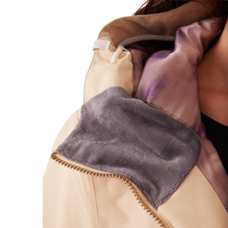 Women's Incline Parka Block Jacket, Roxy Women's Incline Parka Jacket chin fleece