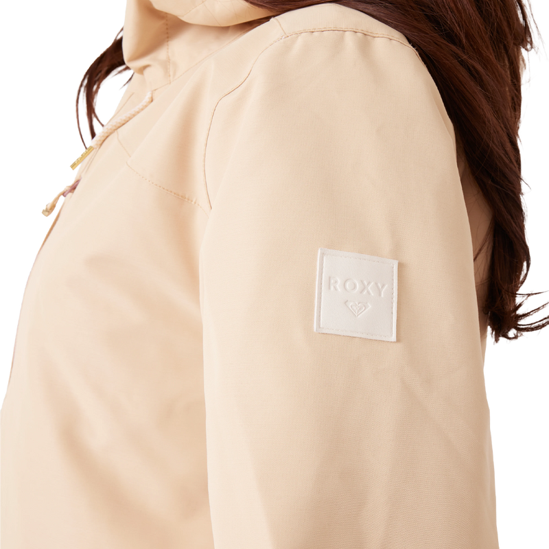 Women's Incline Parka Block Jacket, Roxy Women's Incline Parka Jacket sleeve patch