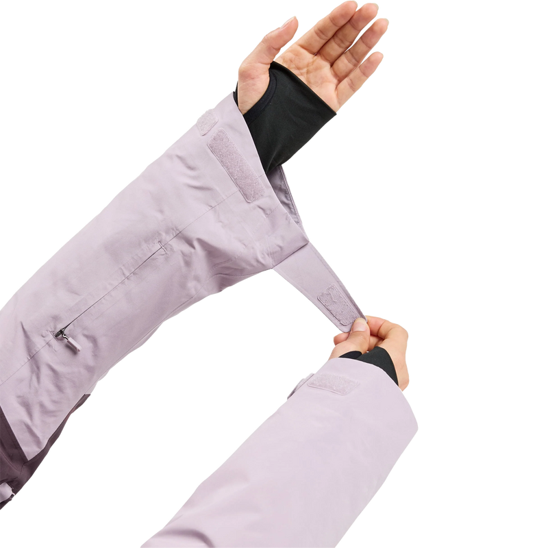 Women's Gore-Tex Stormday Jacket, Roxy Women's Gore-Tex Stormday Jacket in Nirvana wrist strap detail