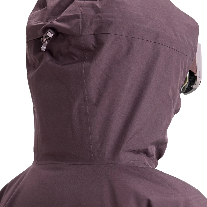 Women's Gore-Tex Stormday Jacket, Roxy Women's Gore-Tex Stormday Jacket in Nirvana with rear hood detail