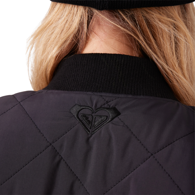 Women's Aurora Quilted Bomber, Roxy Women's Aurora Quilted Bomber back detail