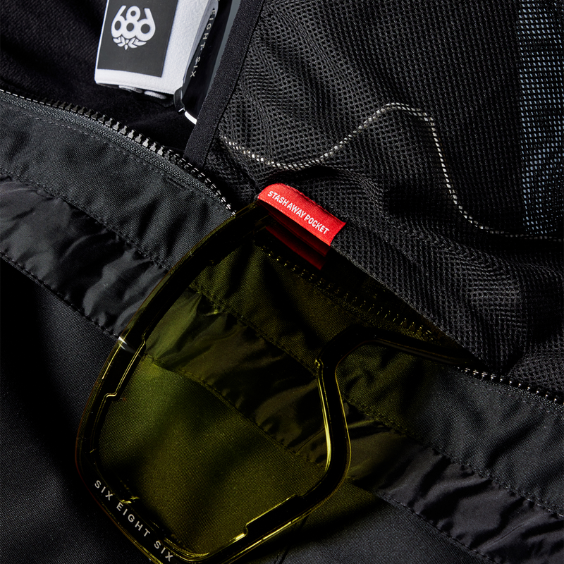 Men's Geo Insulated Jacket, 686 MENS GEO INSULATED JACKET goggle pocket