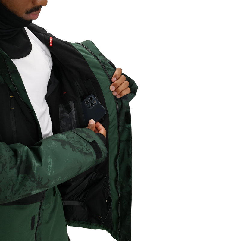 Men's Geo Insulated Jacket, 686 MENS GEO INSULATED JACKET phone pocket