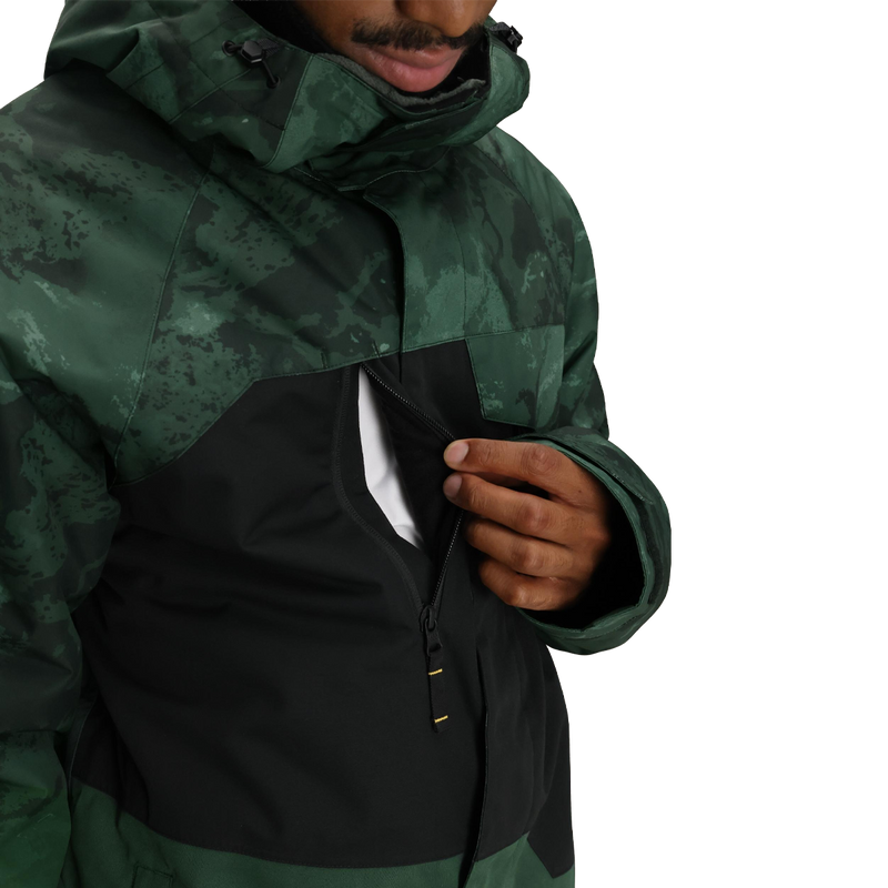 Men's Geo Insulated Jacket, 686 MENS GEO INSULATED JACKET chest pocket