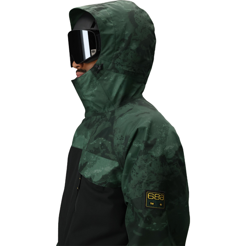 Men's Geo Insulated Jacket, 686 MENS GEO INSULATED JACKET hood