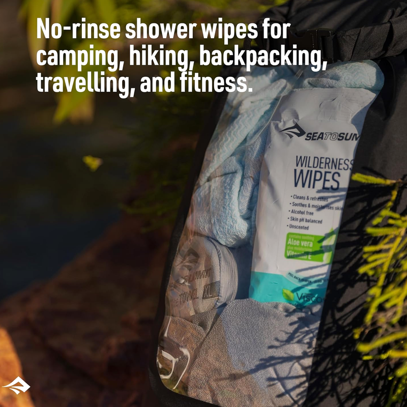 Wilderness Wipes Compact (36 Count), Sea to Summit Wilderness Wipes Compact in camp bag