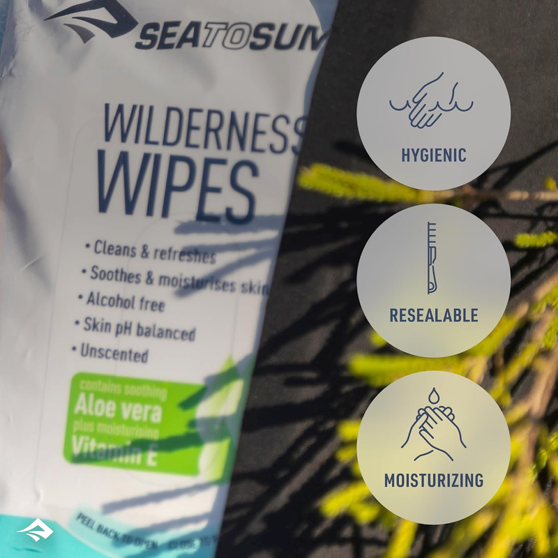 Wilderness Wipes Compact (36 Count), Sea to Summit Wilderness Wipes Compact (36 Count) features