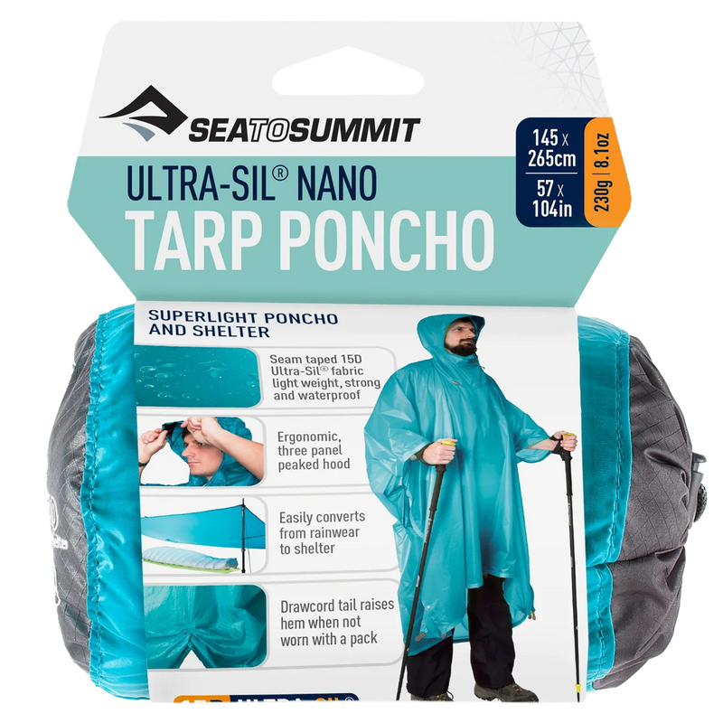 Ultra-Sil Nano Tarp Poncho, Sea To Summit Ultra-Sil Nano Tarp Poncho in packaging