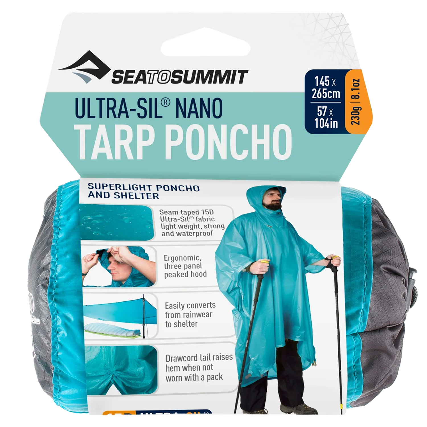 Ultra-Sil Nano Tarp Poncho alternate view