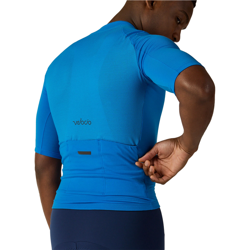 Men's LUXE Merino Jersey, Velocio Men's LUXE Merino Jersey back detail