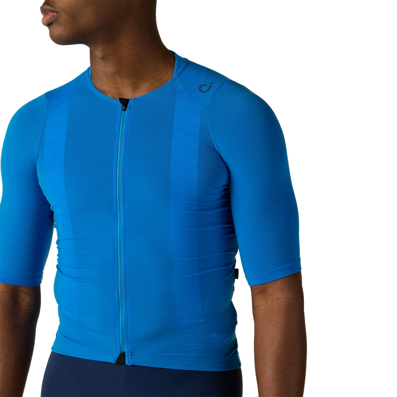 Men's LUXE Merino Jersey, Velocio Men's LUXE Merino Jersey front detail