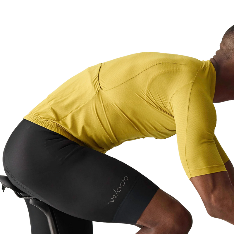 Men's ONE Bib Short, Velocio Men's ONE Bib Short side on bike