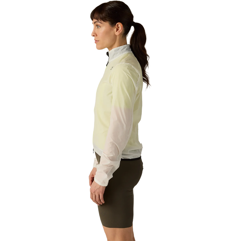 Women's LUXE Ultralight Jacket, Women's LUXE Ultralight Jacket in undyed chartreuse side view
