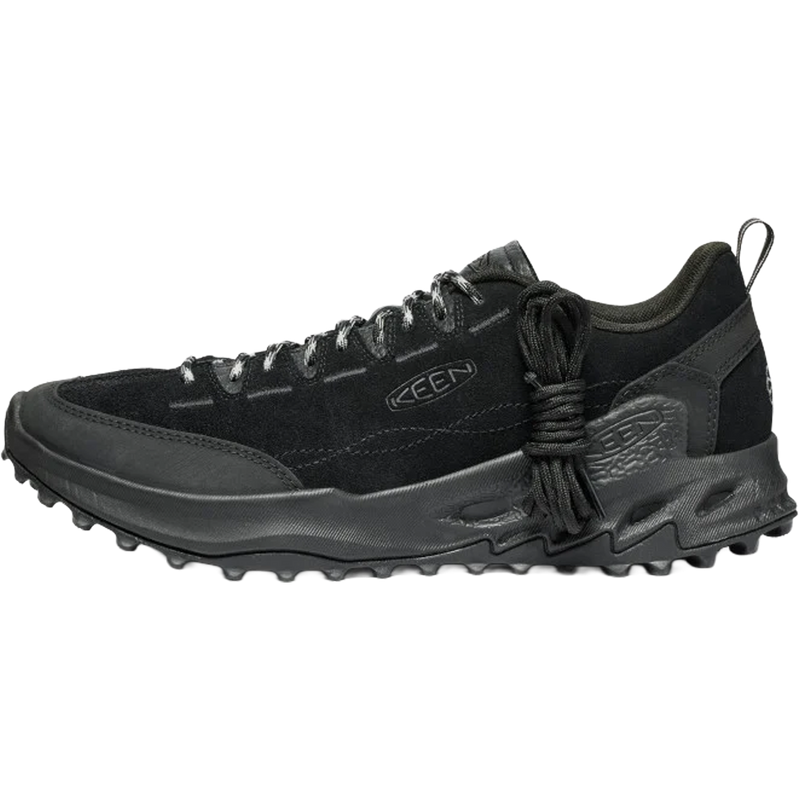 Men's Jasper Zionic, Keen Men's Jasper Zionic in Black Alloy left facing with extra laces