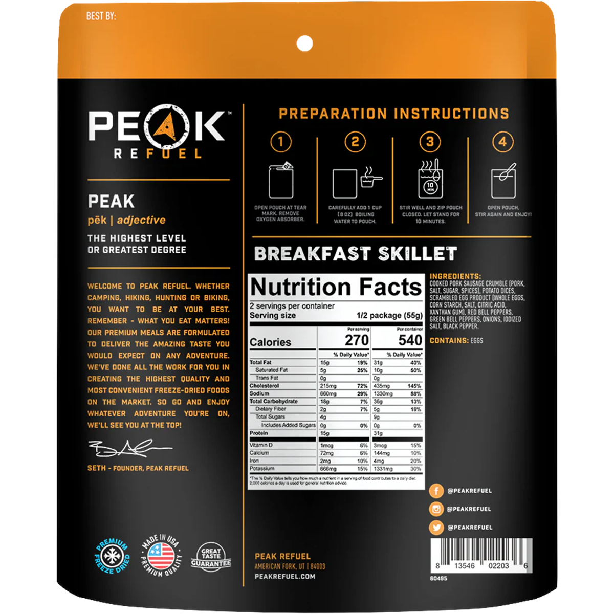 Breakfast Skillet (2 Servings) alternate view