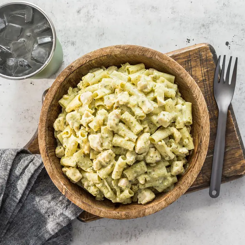 Chicken Pesto Pasta (2 Servings), Peak Refuel Chicken Pesto Pasta (2 Servings) in bowl