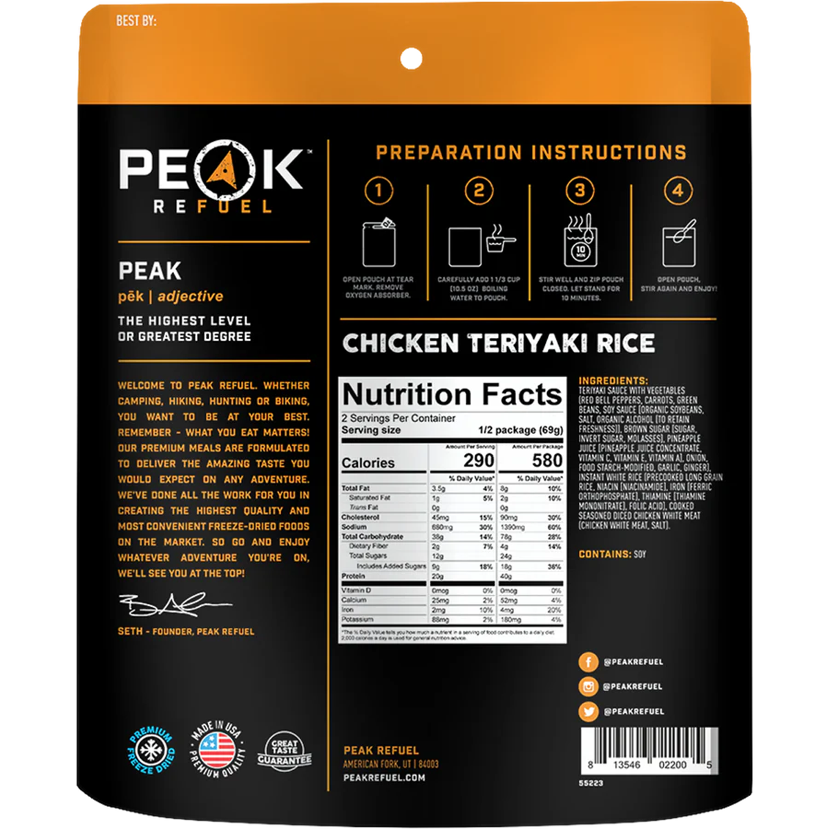 Chicken Teriyaki Rice (2 Servings) alternate view