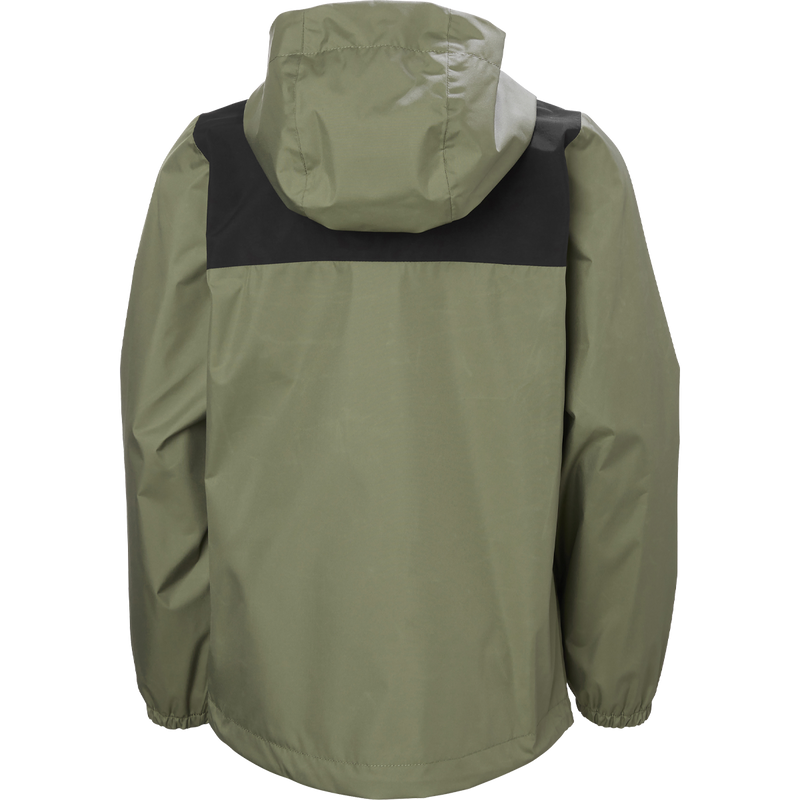 Youth Vancouver Rain Jacket, Helly Hansen Youth Vancouver Rain Jacket in Lav Green back view
