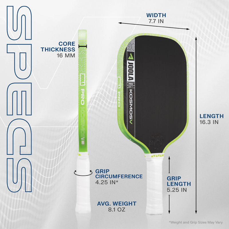 Kosmos Pro V Federico Staksrud, Joola Kosmos Pro V Federico Staksrud spec sheet