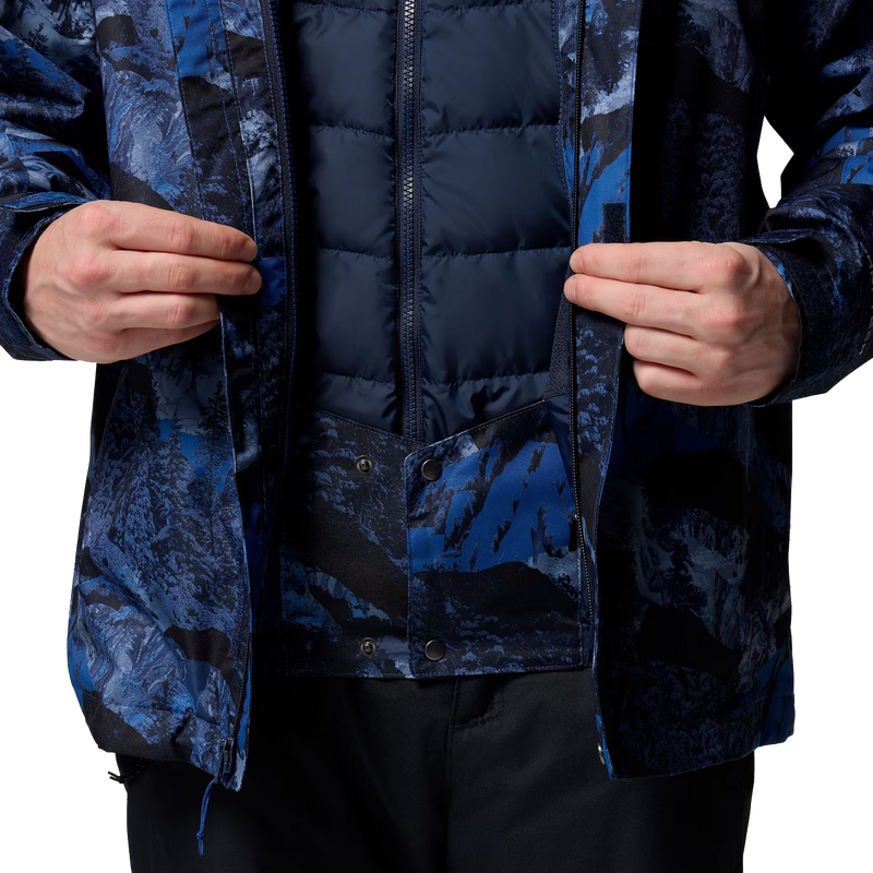 Men's Whirlibird V Printed Interchange Jacket, Columbia Men's Whirlibird V Printed Interchange Jacket waist snaps