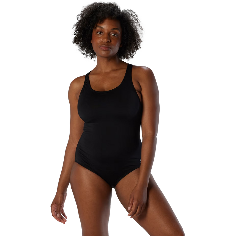 Women's Contemporary Ultraback One Piece, Speedo Women's Contemporary Ultraback One Piece in Speedo Black