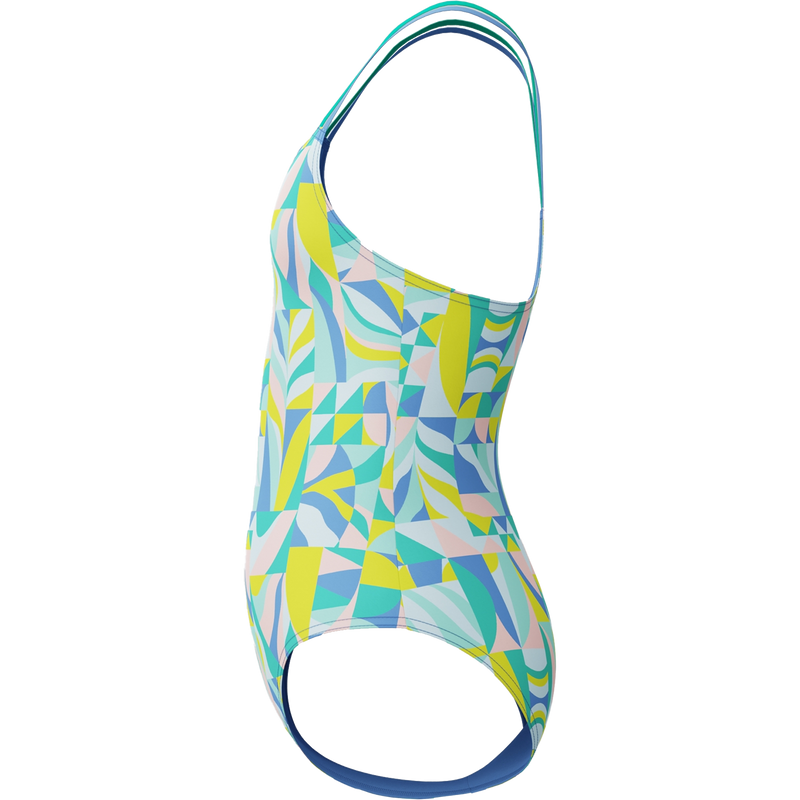 Youth Print Strappy One Piece, Speedo Youth Print Strappy One Piece Left