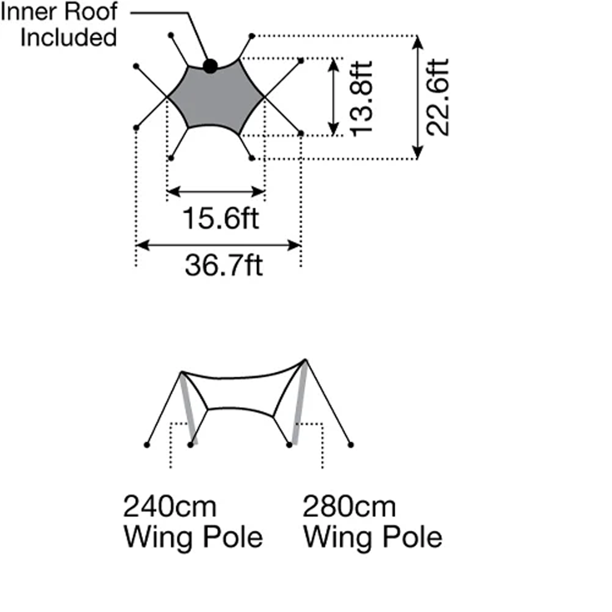 Takibi Tarp Hexa Set M alternate view