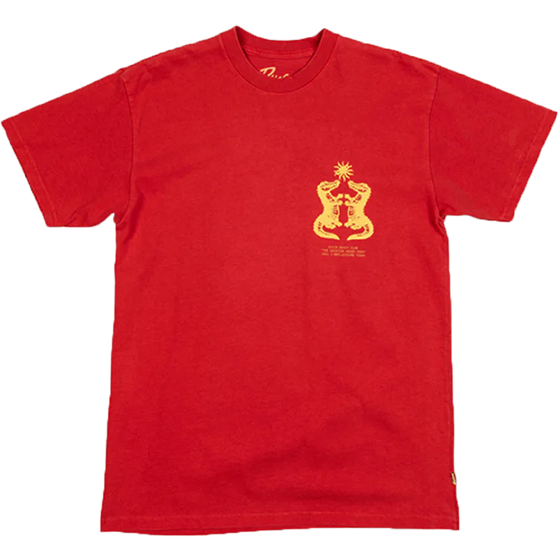 Men's Gator Tee, Duvin Design Men's Gator Tee in Red front view