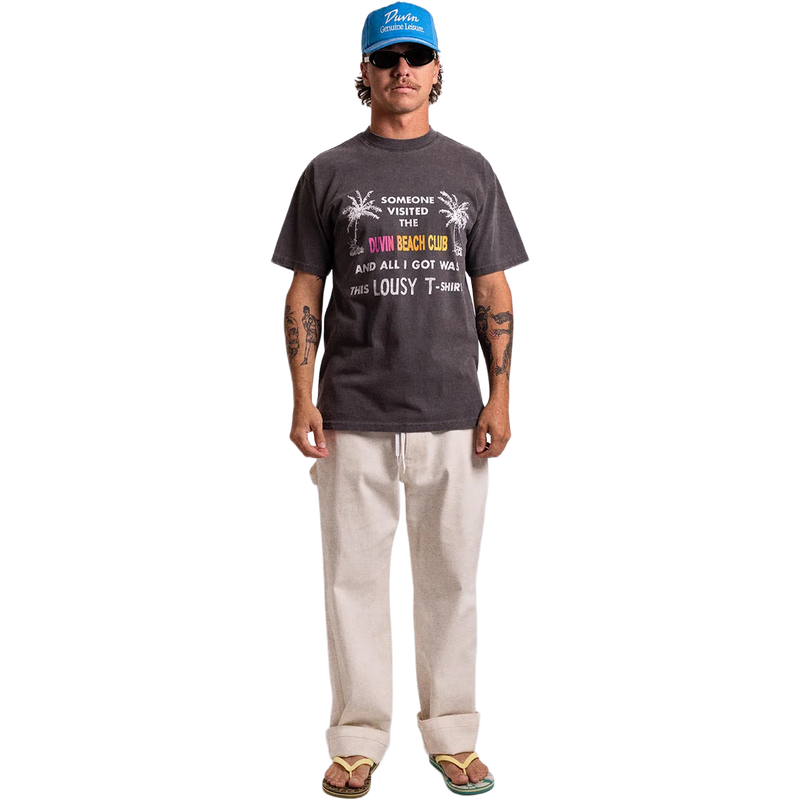 Men's Lousy Tee, Duvin Design Lousy Tee in Black on model