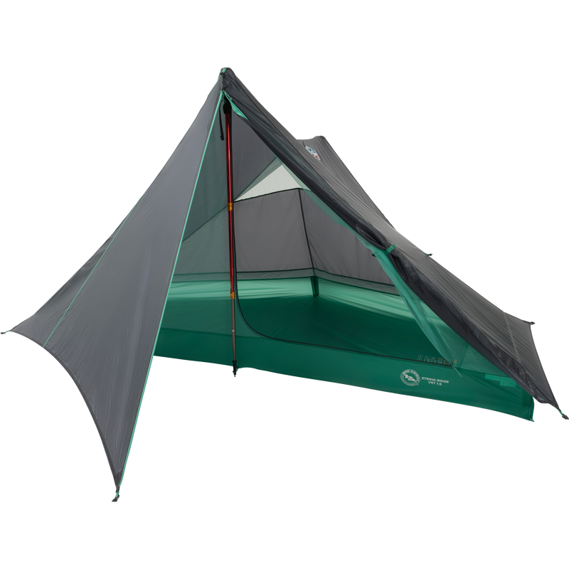 String Ridge VST 1.5, Big Agnes String Ridge VST 1.5 in Asphalt/Mint Leaf door open