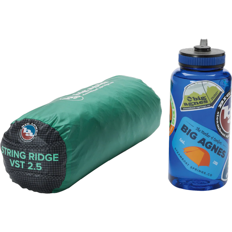 String Ridge VST 2.5, Big Agnes String Ridge VST 2.5 in Asphalt/Mint Leaf in stuff sack
