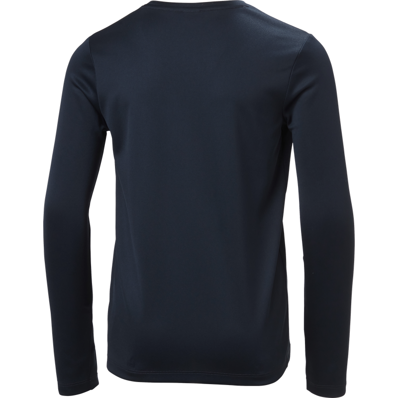 Youth Jr HH Tech Long Sleeve Crew, Helly Hansen Youth Jr HH Tech Long Sleeve Crew in 598 Navy back