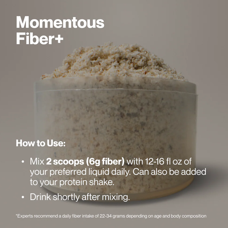Fiber + (30 Servings), Momentous Fiber + how to use