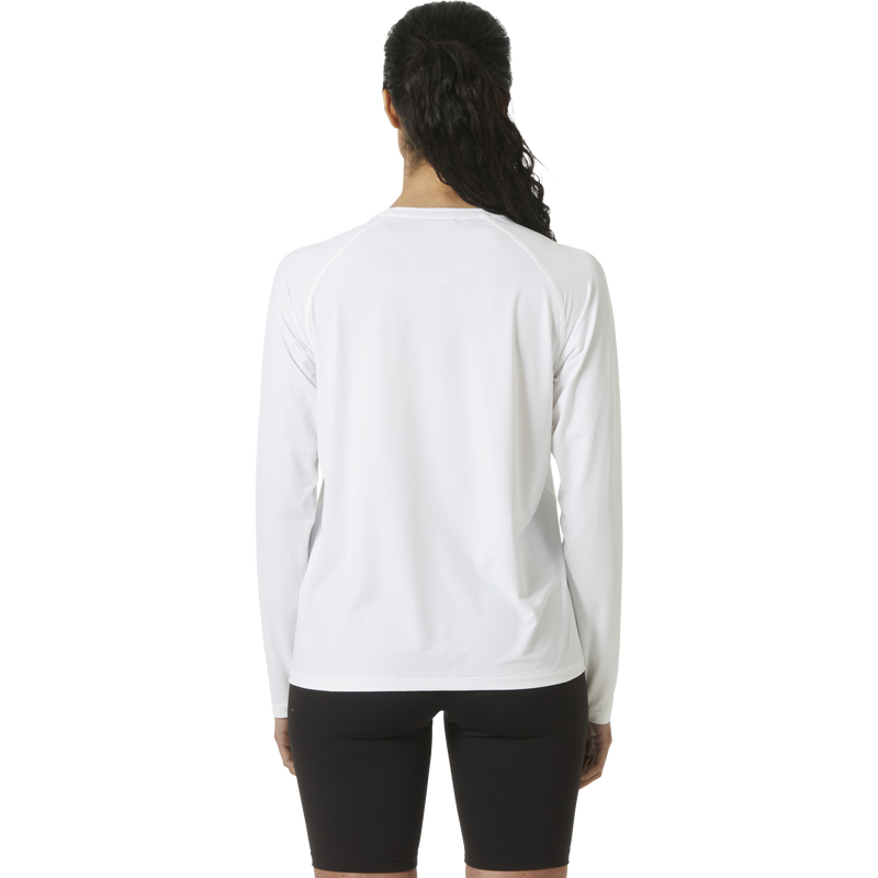 Women's Shine Solen Long Sleeve Crew, Helly Hansen Women's Shine Solen Long Sleeve Crew in 001 White back