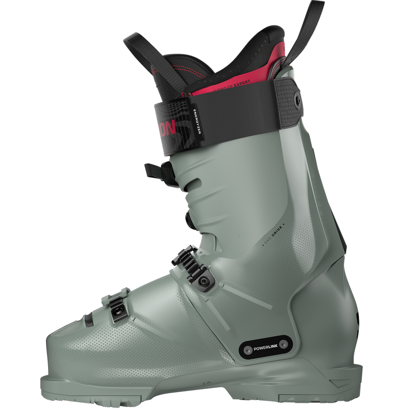 S/Pro Alpha C BOA 130, Salomon S/Pro Alpha C BOA 130 in Wrought Iron/Black/Raspberry inside right profile