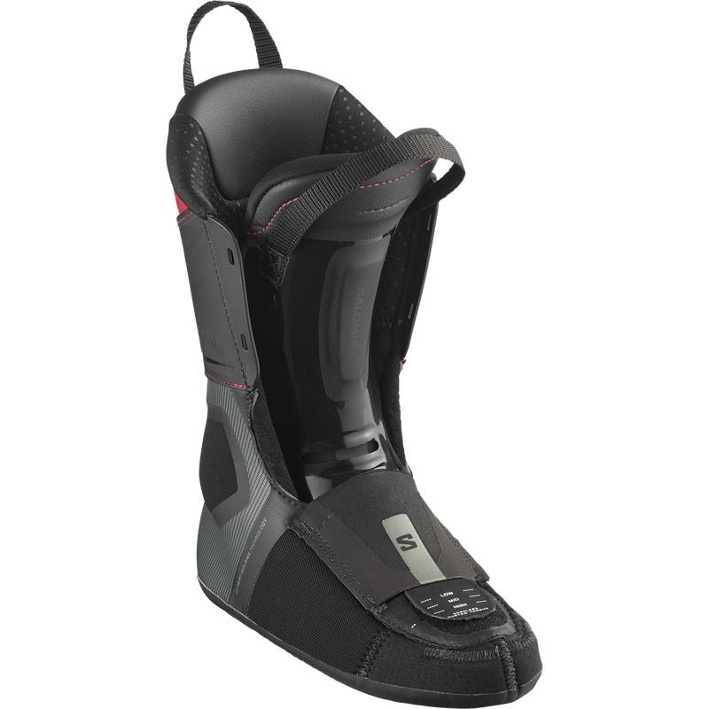 S/Pro Supra C BOA 130, Salomon S/Pro Supra C BOA 130 in Wrought Iron/Black/Samba Met liner