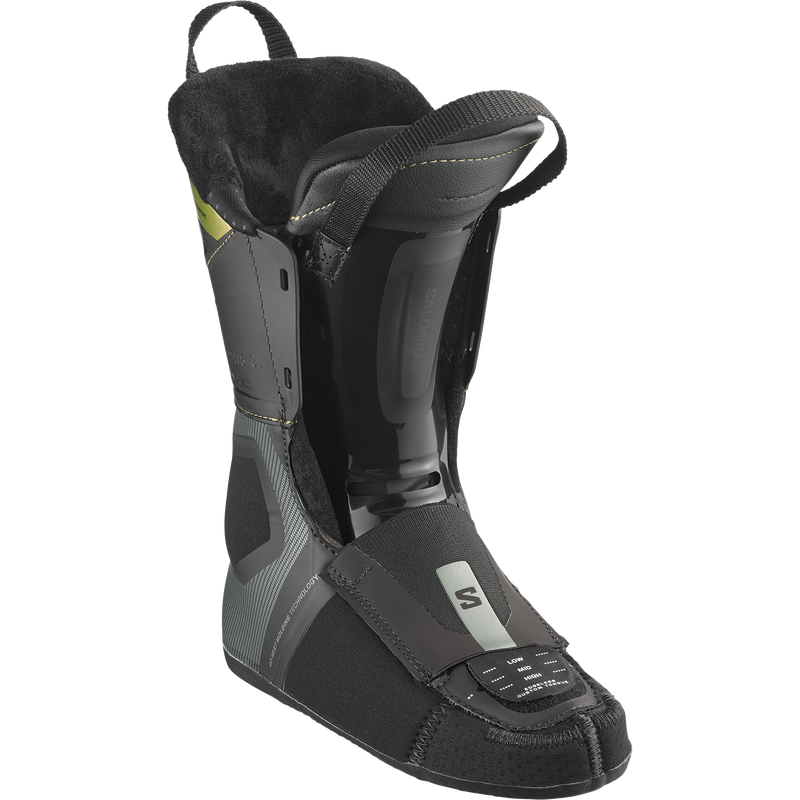 Women's S/Pro Supra S BOA 105, Salomon Women's S/Pro Supra S BOA 105 in Gray Aurora/Black/Gold Met liner