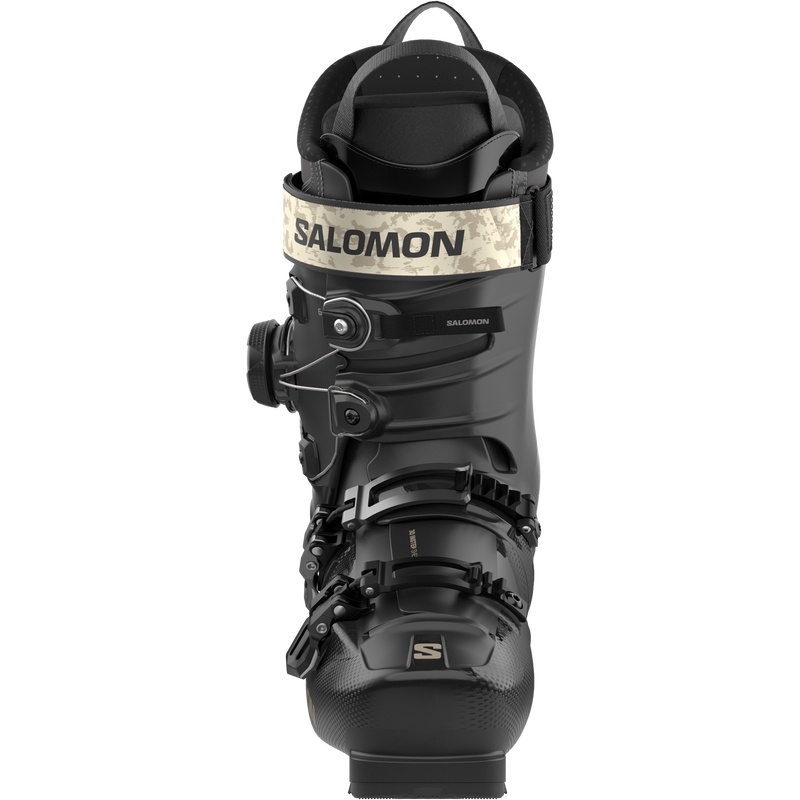 Women's S/Pro Alpha C BOA 85, Salomon Women's S/Pro Alpha C BOA 85 in Black/Dark Grey Met/Light Bronze Met front