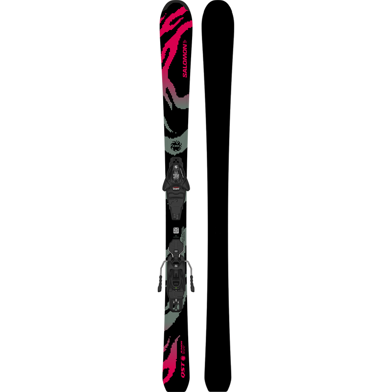 Youth QST Black M + L6, Salomon Youth QST Black M + L6 pair top and bottom