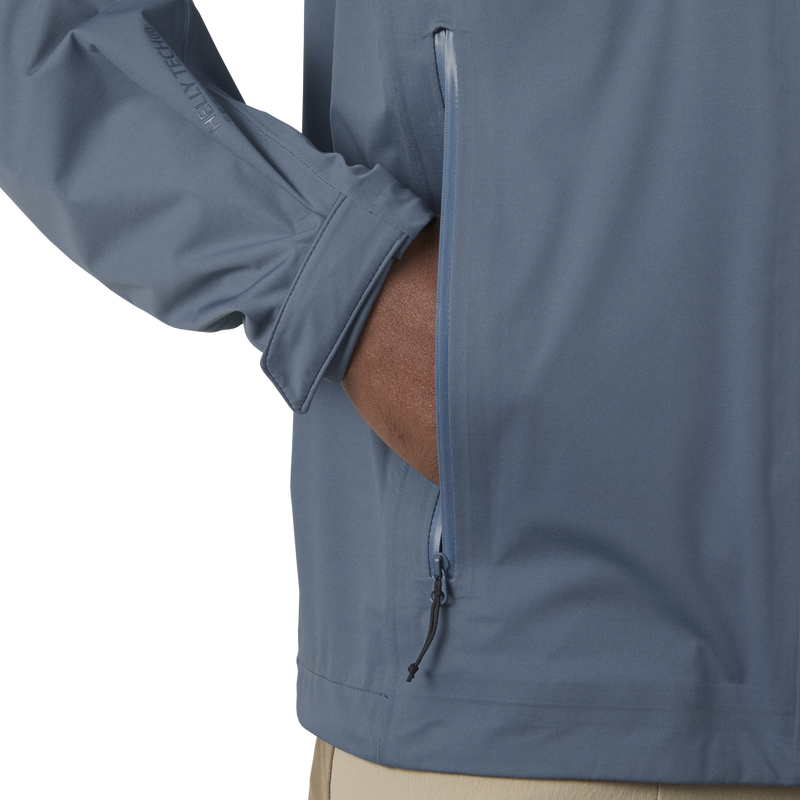 Men's Momentum 3L Stretch Jacket, Helly Hansen Men's Momentum 3L Stretch Jacket in 601-Washed Navy right pocket