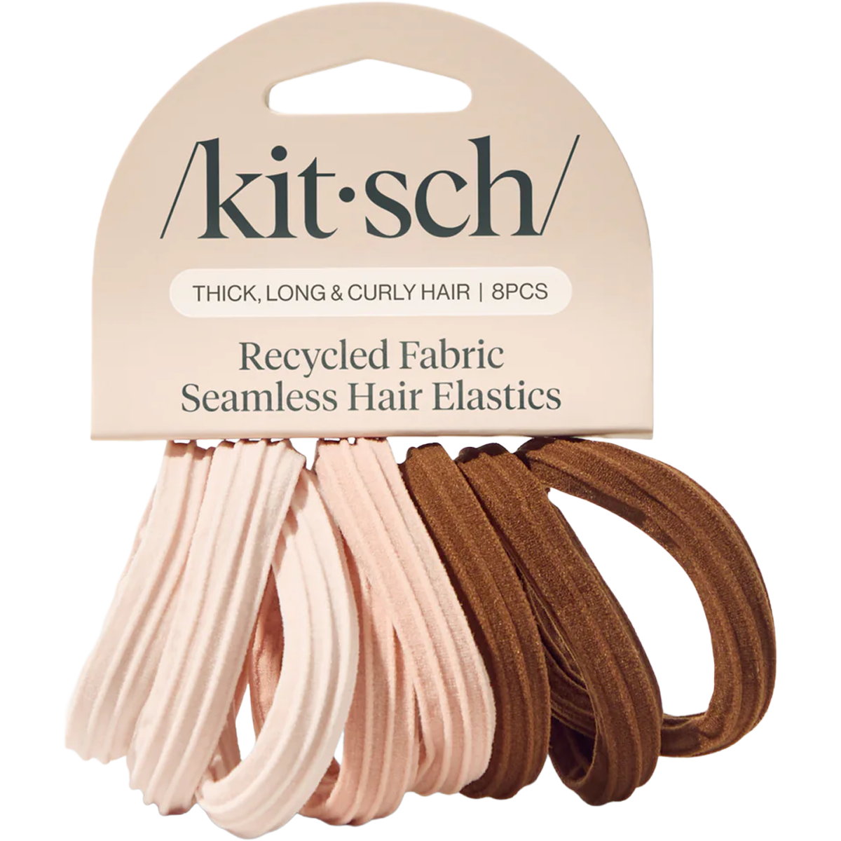 Recycled Seamless Hair Elastics - 8pc alternate view