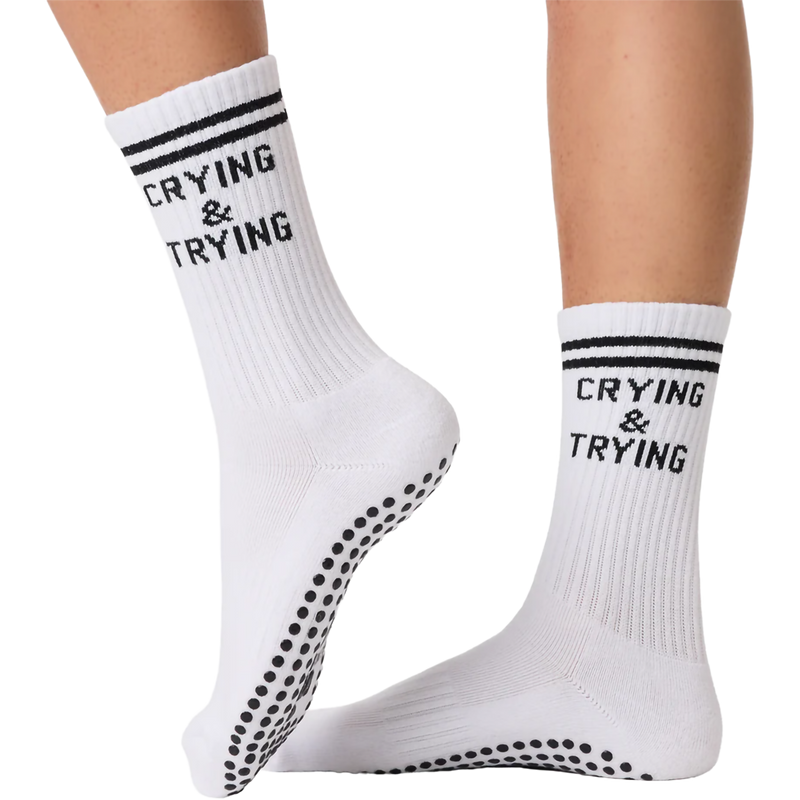 Women's Grip Crew Socks, Featured Image
